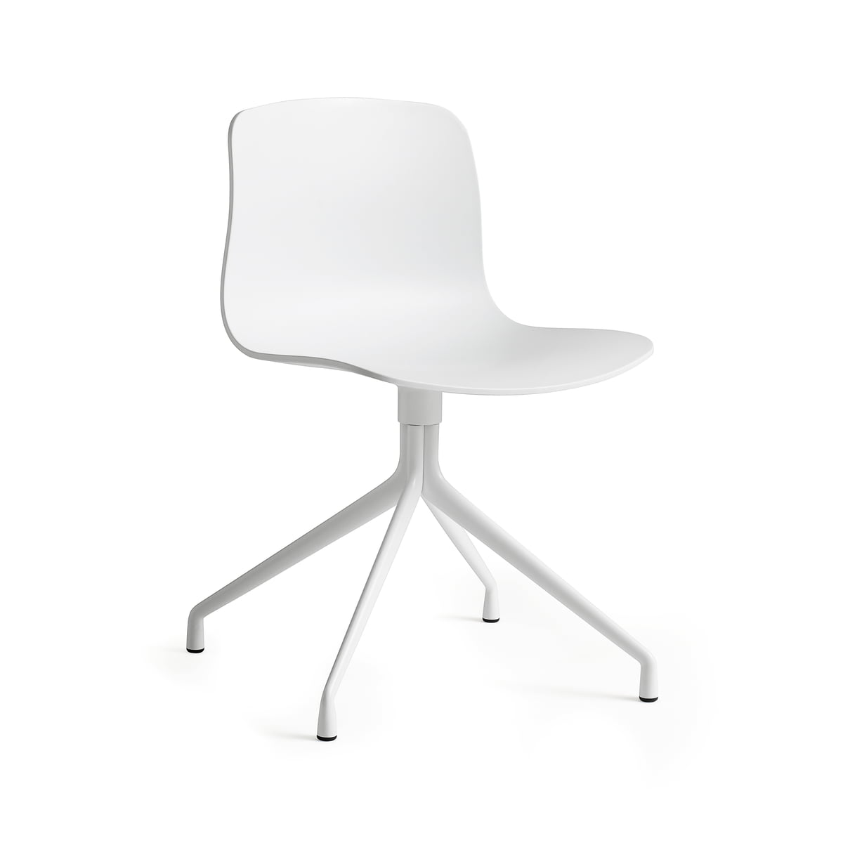 Hay About a chair aac 10, aluminium hvid hvid, filtglider Hay About a chair aac 10, aluminium hvid hvid, filtglider