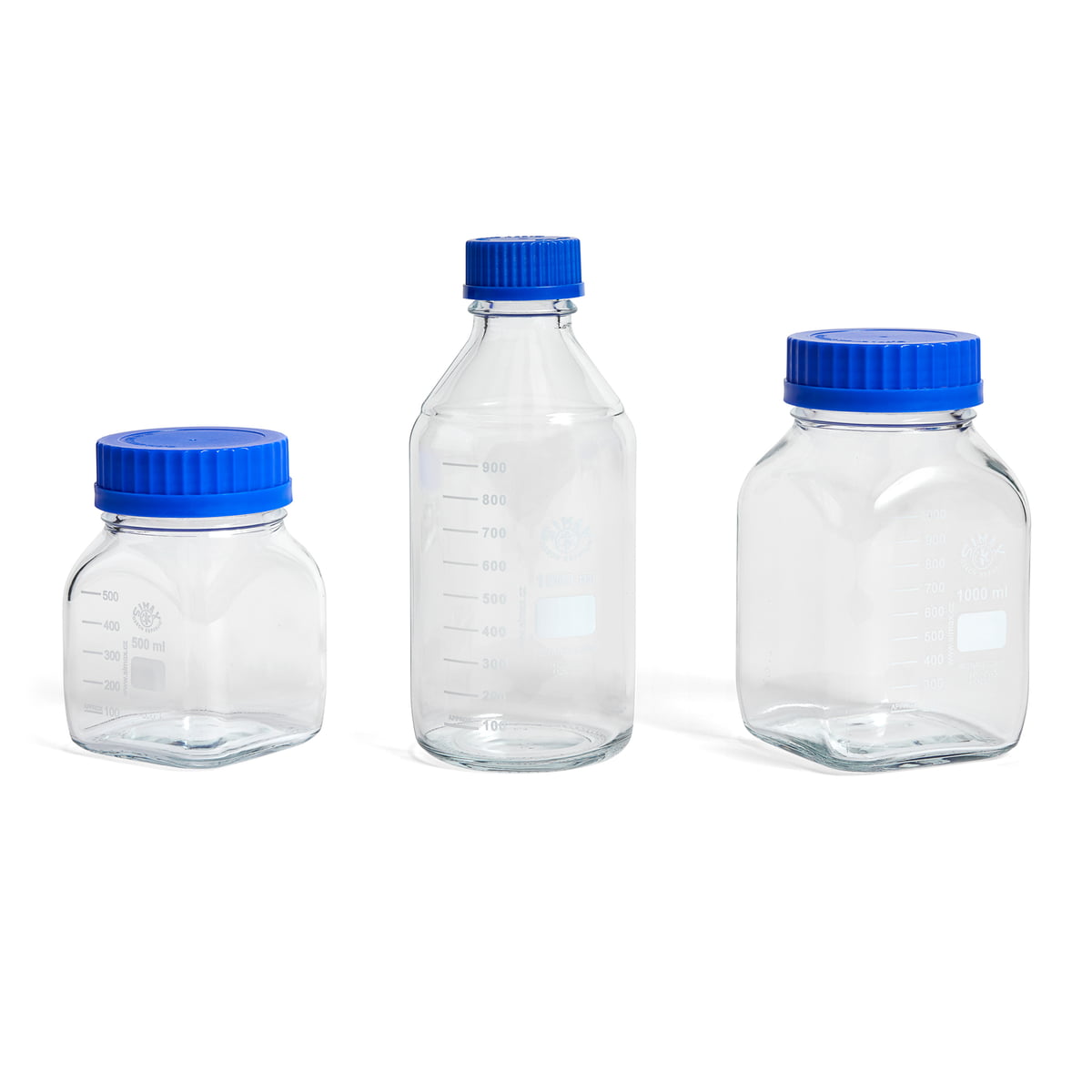 Hay – Laboratory Glass med låg, M, firkantetblå Hay – Laboratory Glass med låg, M, firkantetblå