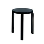Artek - 60 skammel, sort/sort
