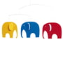 Flensted Mobiles - Elephants Meeting Mobile, farverig