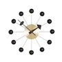 Vitra - Kugleur, sort / messing
