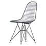 Vitra - Wire Chair DKR (H 43 cm), basic mørk / uden betræk, filtglider (basic dark)