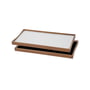 ArchitectMade - Tablett Turning Tray, 23 x 45 cm, sort / hvid