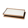 ArchitectMade - Tablett Turning Tray, 30 x 48 cm, sort / hvid