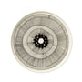 Marimekko - Oiva Siirtolapuutarha tallerken, Ø 25 cm, hvid/sort