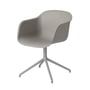 Muuto - Fiber Chair Swivel Base, grå