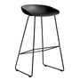 Hay - About A Stool AAS 38 barstol H 85, sort 2. (filtglidere)