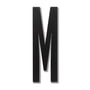 Design Letters – træbogstaver, M, sort