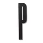 Design Letters – træbogstaver, P, sort
