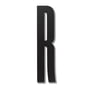 Design Letters – træbogstaver, R, sort