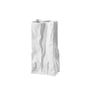 Rosenthal – papirposevase, 22 cm, hvid matpoleret