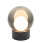 Pulpo – Boule Small bordlampe, røgfarvet/hvid/sort fod
