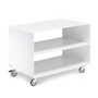 Müller möbelfabrikation - R 103n vogn med midtergulv, semi-blank signal hvid (ral 9003)