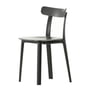 Vitra - All Plastic Chair, mørkegrå, filtpuder