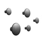 Muuto - "The Dots Metal" væghooks, sæt med 5, sort