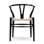 Carl Hansen - CH24 Wishbone Chair, sort bøg/naturflet