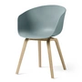 HAY - About A Chair AAC 22, lakeret eg / støvet blå 2. 0 (plastiksvævefly)