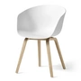 HAY - About A Chair AAC 22, lakeret eg / hvid 2. (plastiksvævefly)