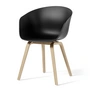 HAY - About A Chair AAC 22, lakeret eg / sort 2. (plastiksvævefly)