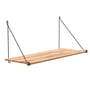 We Do Wood - Loop Shelf, bambus / stål sort