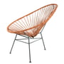 Acapulco Design - Acapulco Chair, læder cognac / sort