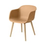 Muuto - Fiber Chair Wood Base, eg/okker genanvendt