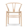 Carl Hansen - CH24 Wishbone Chair, sæbebehandlet bøg/naturflet