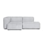 Hay - Mags Soft Sofa 2,5-personers, kombination 3, venstre armlæn / lysegrå (Steelcut 120) / sømme: lysegrå