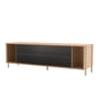 Hartô - Gabin Sideboard 162 cm, eg / antracitgrå (RAL 7016)