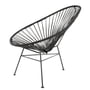 Acapulco Design - Acapulco Chair, læder sort / sort