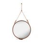 Gubi - Adnet spejl Ø 58 cm, brun