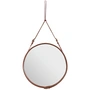 Gubi - Adnet spejl Ø 70 cm, brun