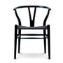 Carl Hansen - CH24 Wishbone Chair, sort bøg/sort mesh