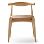 Carl Hansen - CH20 Elbow Chair, sæbebehandlet eg/læder (Thor 325)