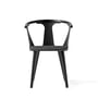 & Tradition - In Between Chair SK2, sortbejdset eg (RAL 9005) / Fiord 191 polstring
