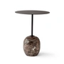 & Tradition - Lato sidebord rundt Ø 40 cm, H 50 cm, varm sort / emparador marmor