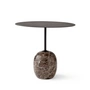 & Tradition - Lato sidebord ovalt 40 x 50 cm, H 45 cm, varm sort / emparador marmor