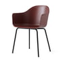 Audo - Harbour Chair (stål), sort / brændt rød