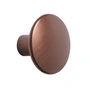 Muuto -vægkrog " The Dots Metal " enkelt medium, umbra