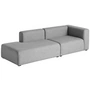 HAY - Mags Sofa 2,5 pers. kombination 2, armlæn højre/grå (Hallingdal 116)