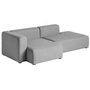 HAY - Mags Sofa 2,5 personers, kombination 3, armlæn venstre / grå (Hallingdal 116) (EU)