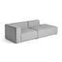 HAY - Mags Sofa 2,5 personers, kombination 2, armlæn venstre / lysegrå (Hallingdal 130)