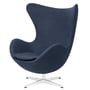 Fritz Hansen - Egg Chair, børstet aluminium mat / Capture blue 6001