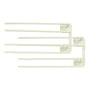 String - Hanger Rack til vinglas, 16 x 30 cm, hvid (sæt med 2)
