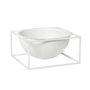 Audo - Kubus Bowl Centerpieces H 1. 1,5 cm, stor / hvid