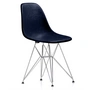 Vitra - Eames fiberglass sidestol dsr, forkromet / eames marineblå (filtglider basic mørk)