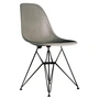 Vitra - Eames fiberglas sidestol dsr, basic mørk / eames rå umber (filtglider basic mørk)