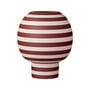 AYTM - Varia skulpturel vase, Ø 18 x H 21 cm, rose / bordeaux