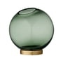 AYTM - Globe Vase medium, Ø 17 x H 17 cm, skov / guld