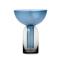 AYTM - Torus Vase, sort / marineblå